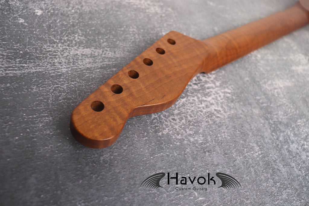 S type Spoke Wheel Roasted Flame Maple Neck