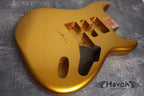 Hard Tail Gold 2PC Mahogany ST S Type Body High Gloss