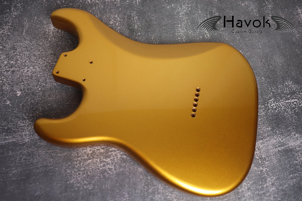 Hard Tail Gold 2PC Mahogany ST S Type Body High Gloss