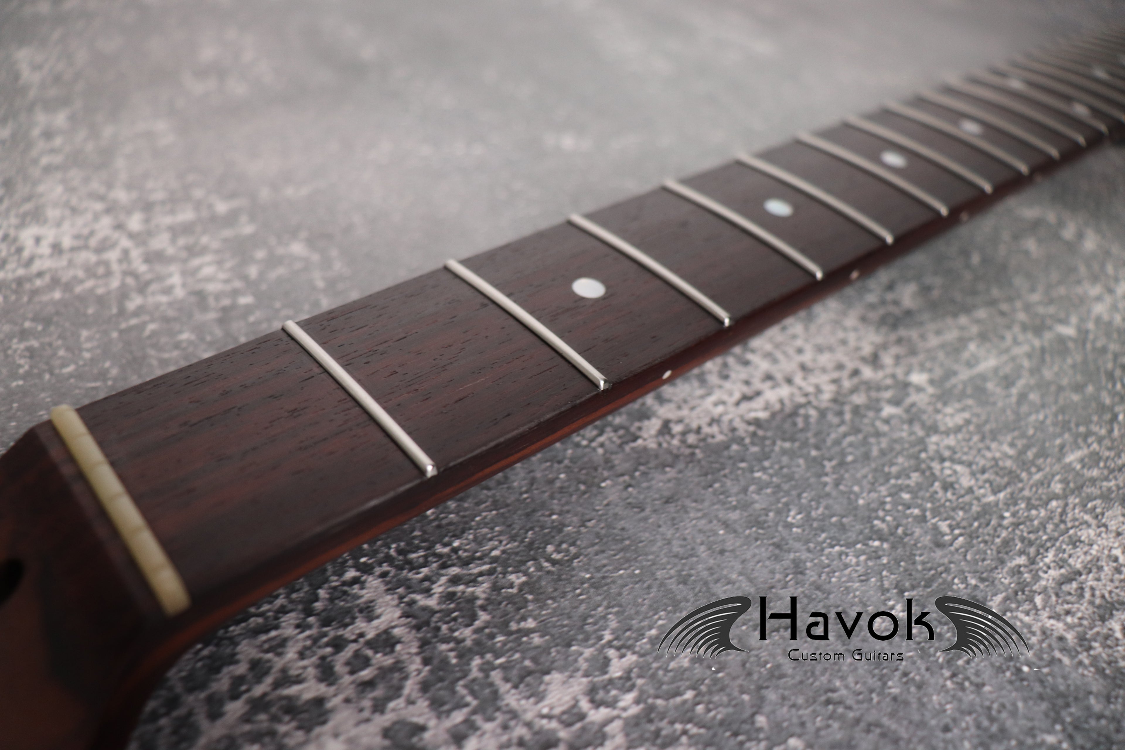 S Type Full Rosewood Neck Flame Maple Stripe