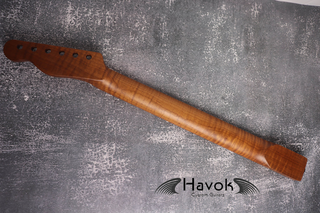 S type Spoke Wheel Roasted Flame Maple Neck