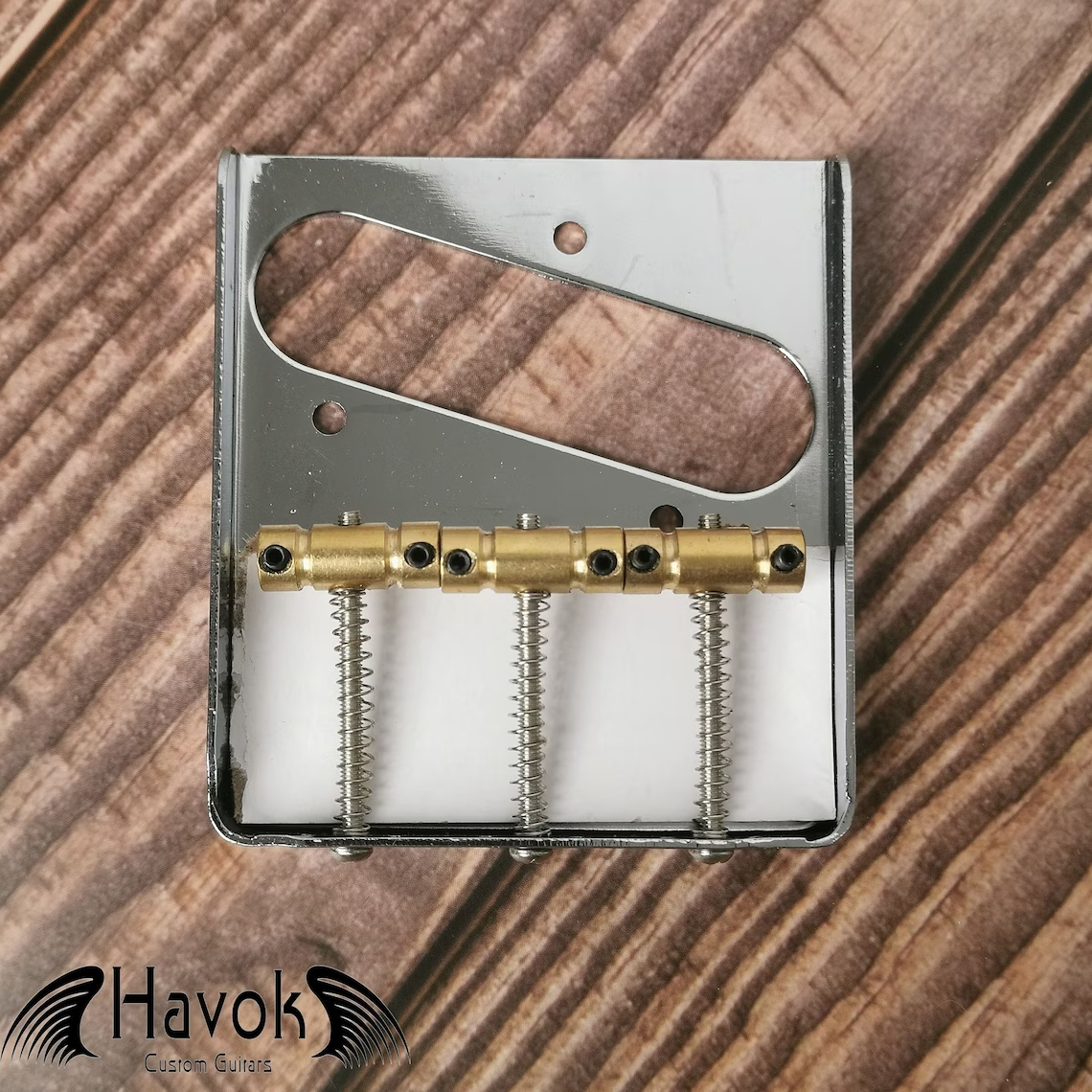 Havok 3-Saddle T Type Silver Bridge Brass