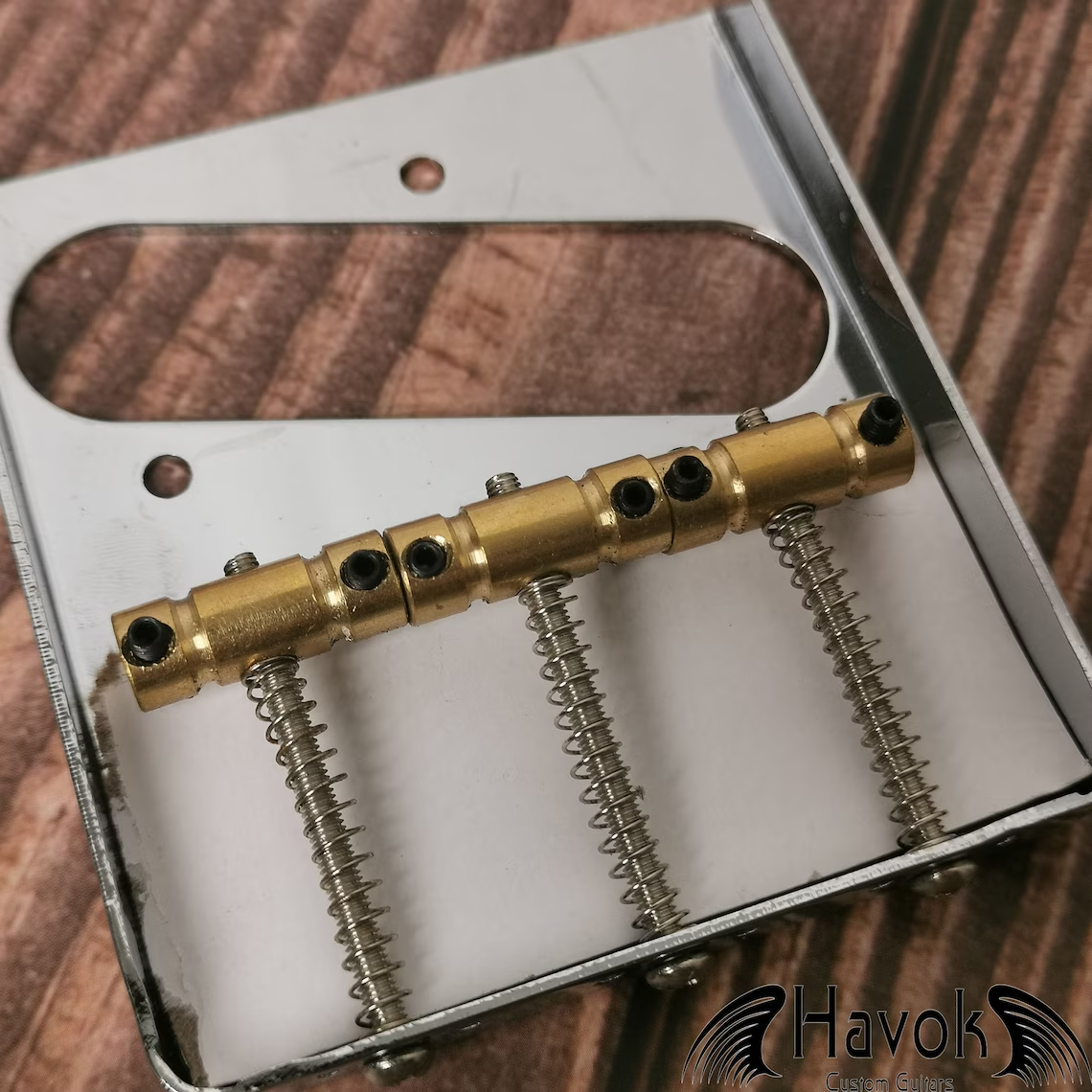 Havok 3-Saddle T Type Silver Bridge Brass