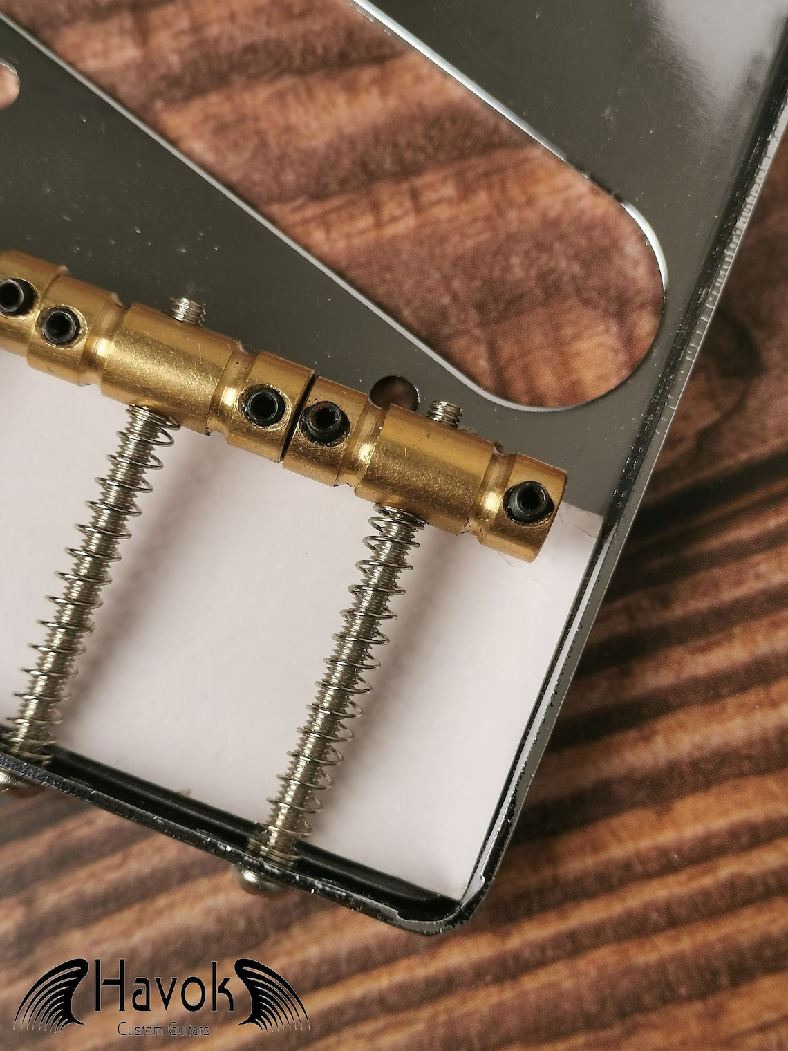 Havok 3-Saddle T Type Silver Bridge Brass