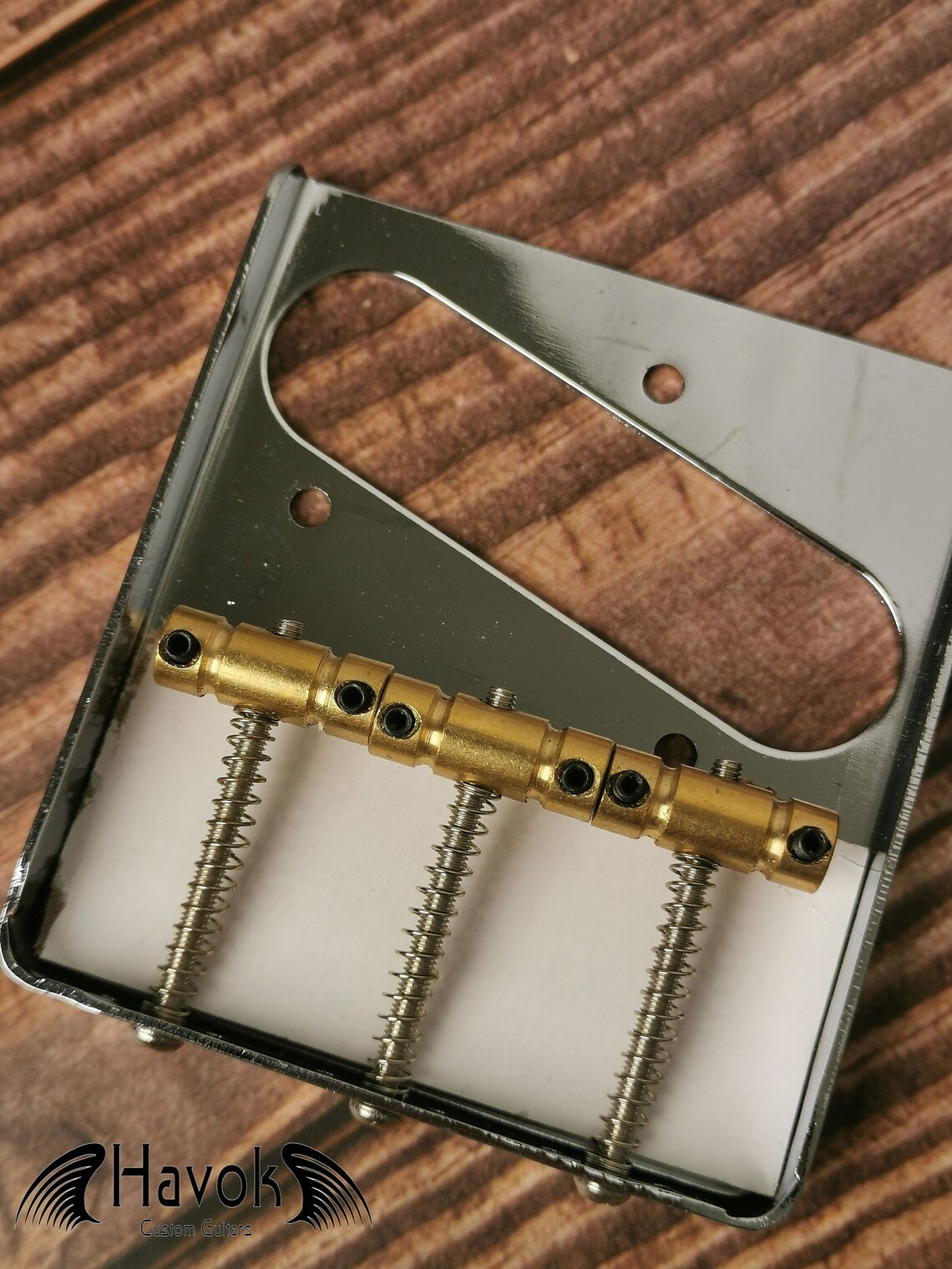 Havok 3-Saddle T Type Silver Bridge Brass