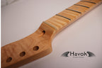 T type Flame Maple Gloss Neck, Medium Jumbo Jescar Nickel Fret, 22 Frets, Electric Guitar Replacement Part Gadget, Vintage Guitar Accessory