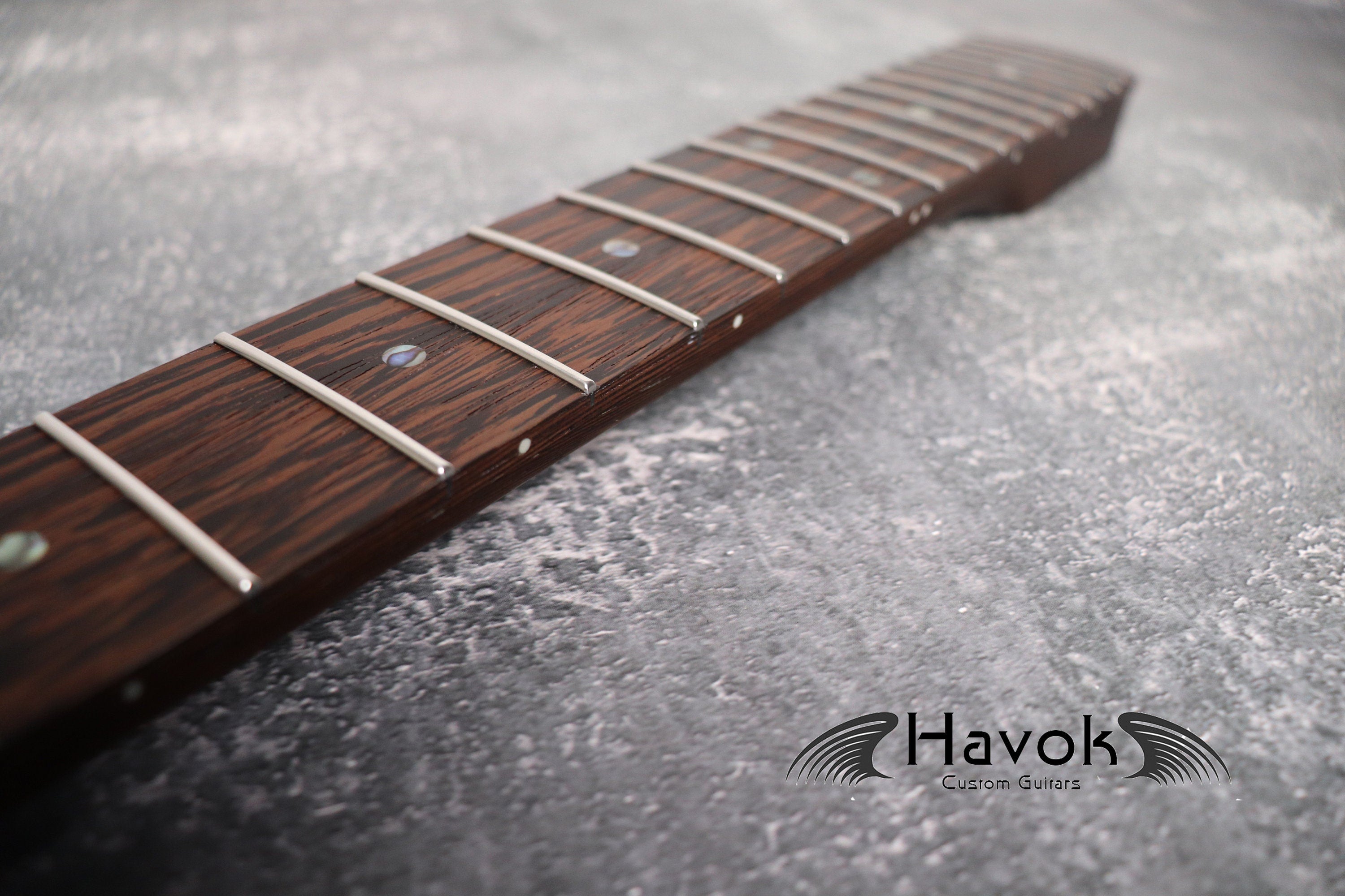 One Piece Wenge Neck Stainless Steel Jescar Frets