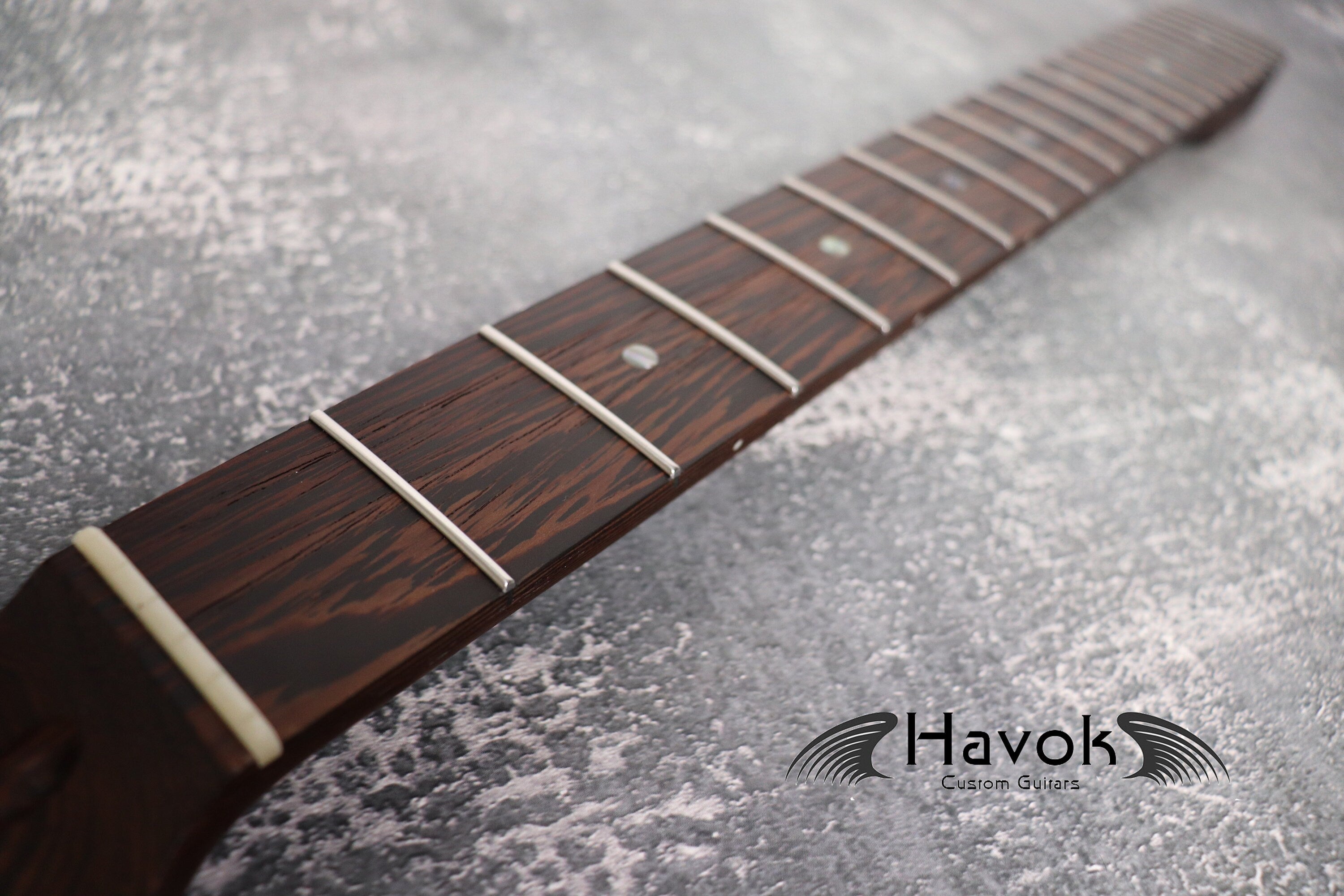 One Piece Wenge Neck Stainless Steel Jescar Frets