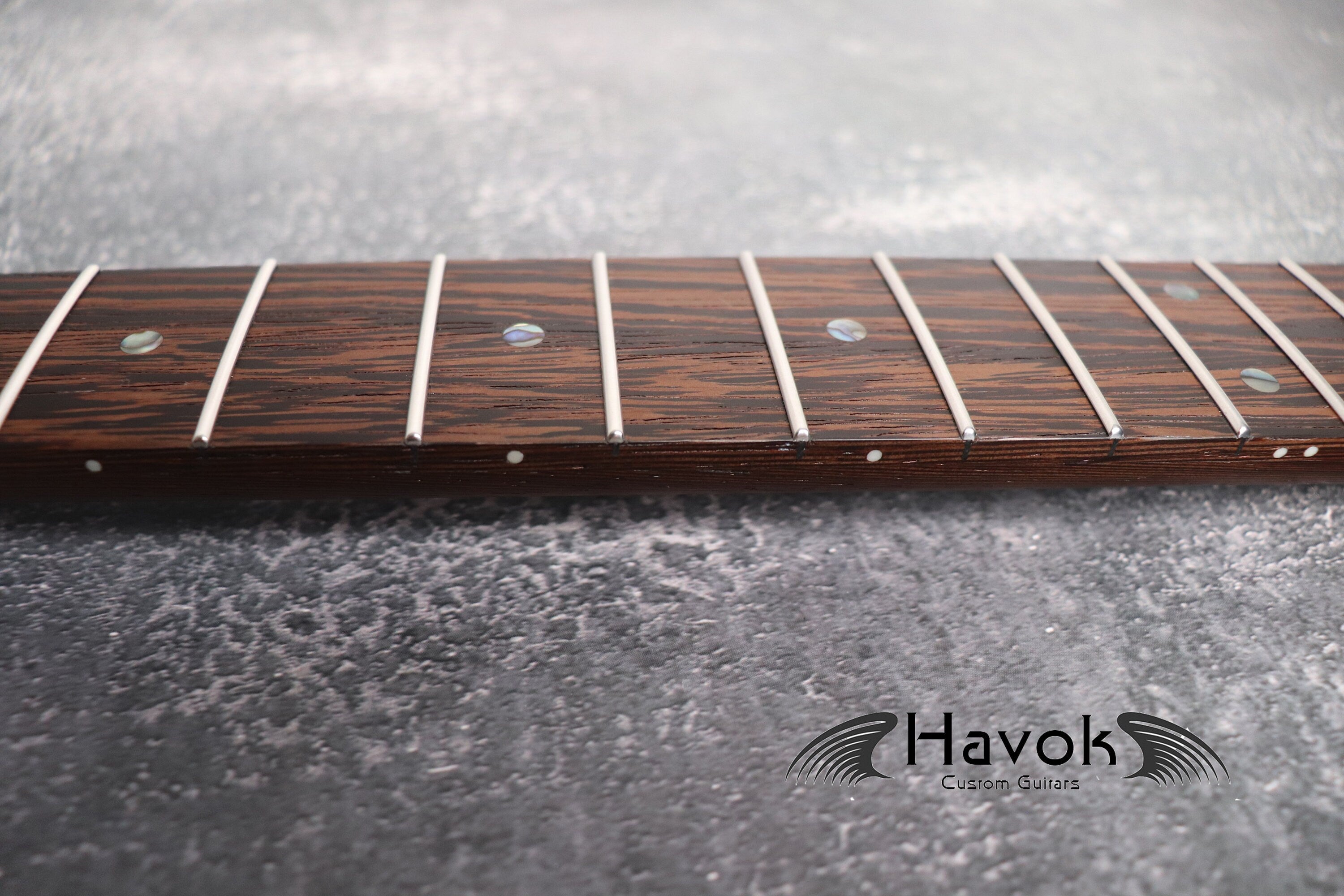 One Piece Wenge Neck Stainless Steel Jescar Frets