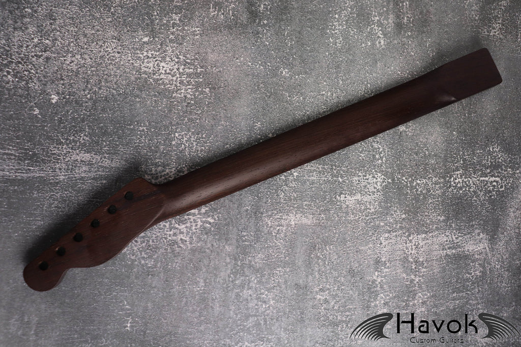 One Piece T type Wenge Neck Stainless Steel Frets, T-Style Neck, Medium Jumbo Jescar Frets, 22 Frets, Electric Guitar Neck