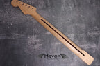 S type Flame Maple Gloss Neck Stainless Steel Frets, Neck, Medium Jumbo Jescar Frets, 22 Frets, Electric Guitar Neck