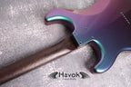 Wenge ST Guitar Neck, 22 Frets, Nickel Silver, Electric Guitar Build