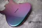 Hard Tail Chameleon 2pc Mahogany Guitar S Type, Custom Guitar Body, Chameleon Style Body High Gloss, Vintage ST S-Style Guitar Part