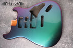 Chameleon 2PC Mahogany ST S-Style Body High Gloss, Custom Shop Vintage Part Gadget, DIY Building Kit, S-Type Guitar High End Replacement