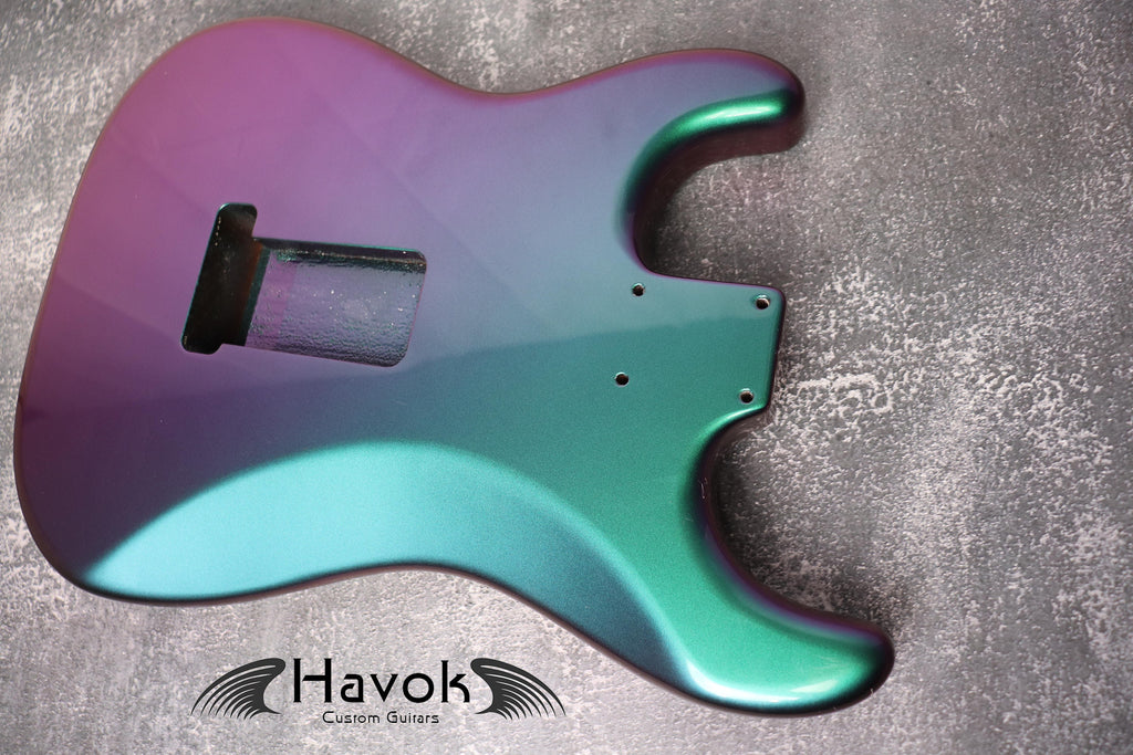 Chameleon 2PC Mahogany ST S-Style Body High Gloss, Custom Shop Vintage Part Gadget, DIY Building Kit, S-Type Guitar High End Replacement
