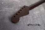 One Piece ST Wenge Neck Stainless Steel Frets, S Type Neck, S-Style , 22 Medium Jumbo Jescar Frets, Guitar Part Gadget Replacement