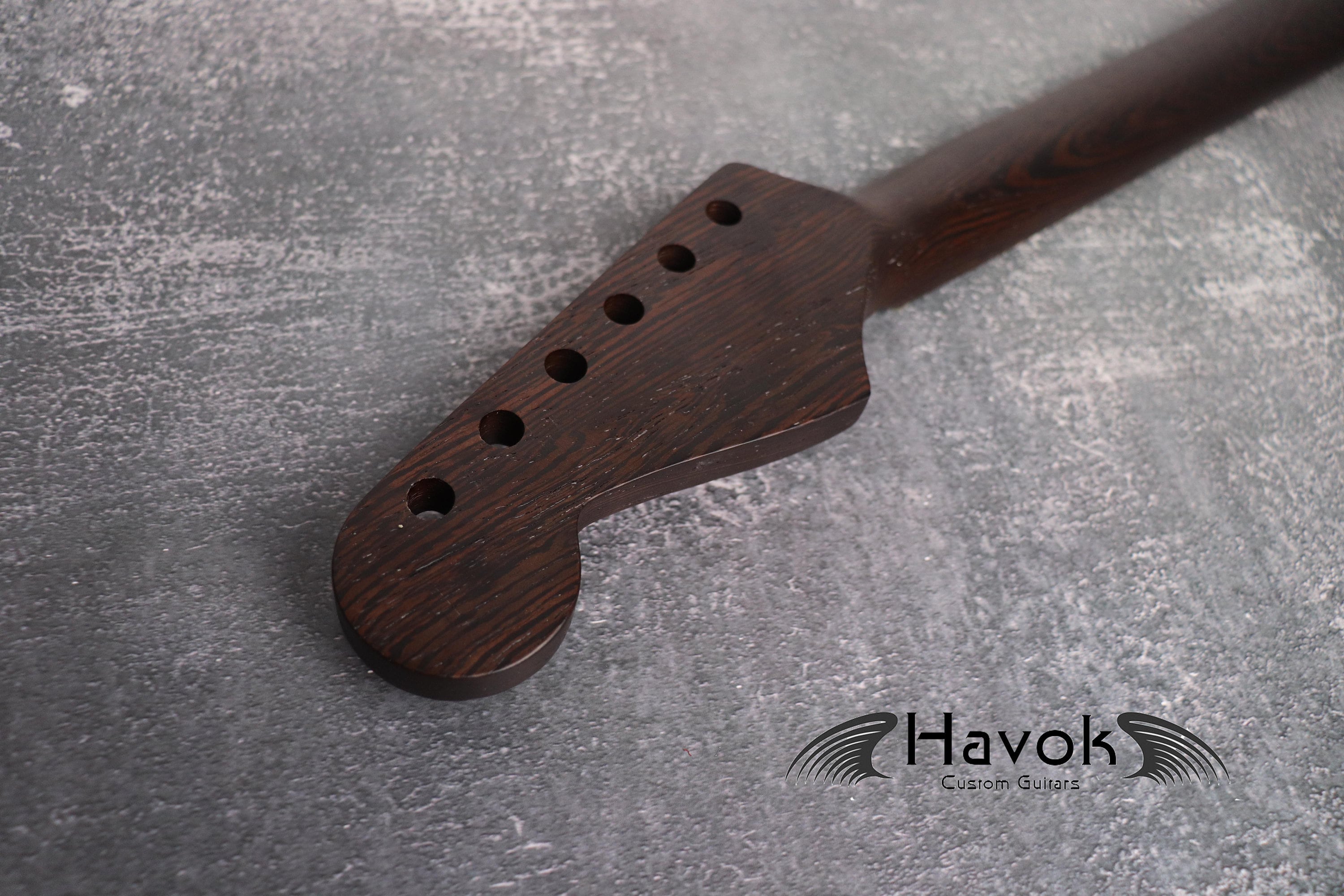 One Piece ST Wenge Neck Stainless Steel Frets, S Type Neck, S-Style , 22 Medium Jumbo Jescar Frets, Guitar Part Gadget Replacement
