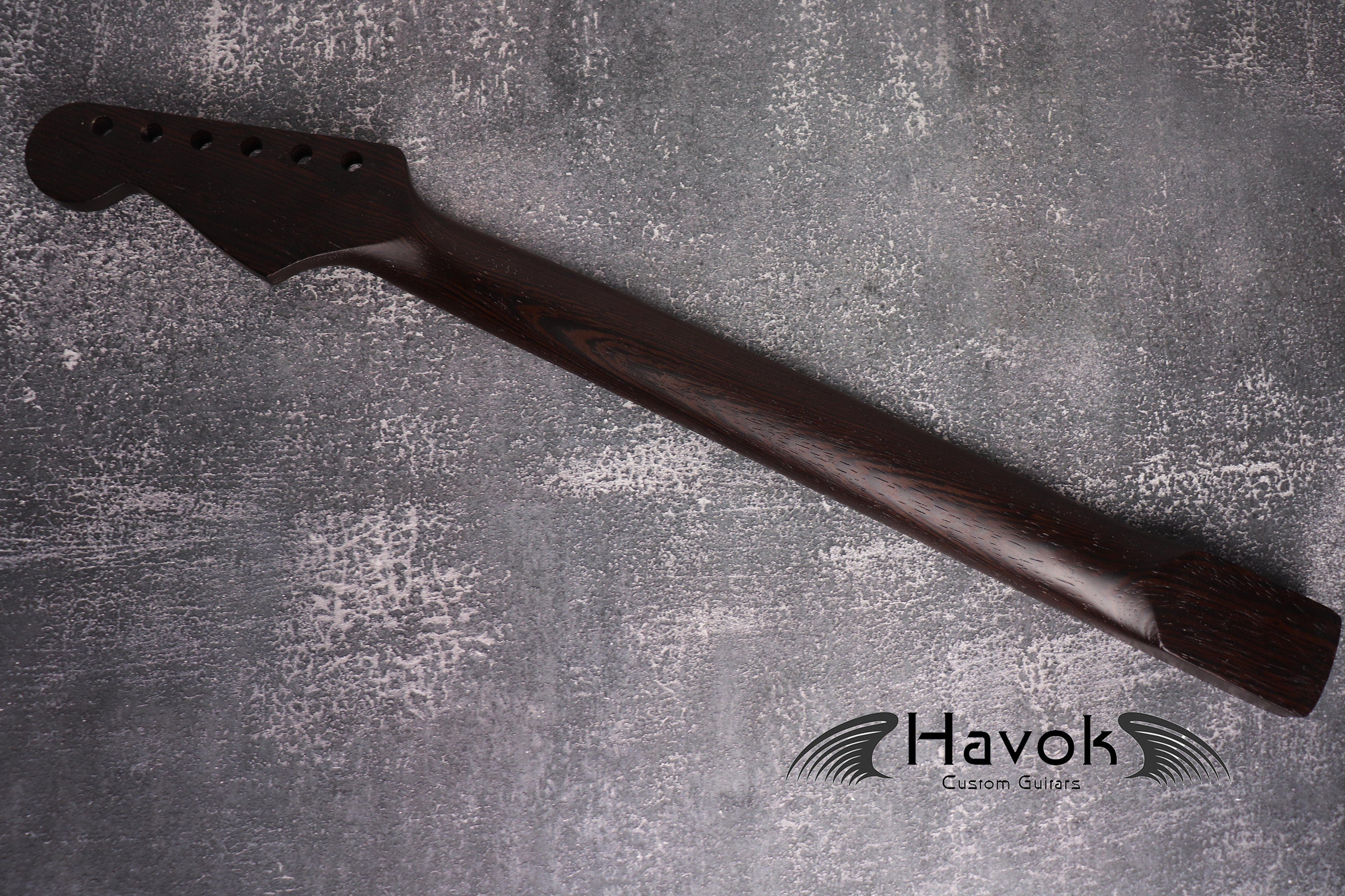 One Piece ST Wenge Neck Stainless Steel Frets, S Type Neck, S-Style , 22 Medium Jumbo Jescar Frets, Guitar Part Gadget Replacement