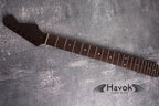 One Piece ST Wenge Neck Stainless Steel Frets, S Type Neck, S-Style , 22 Medium Jumbo Jescar Frets, Guitar Part Gadget Replacement