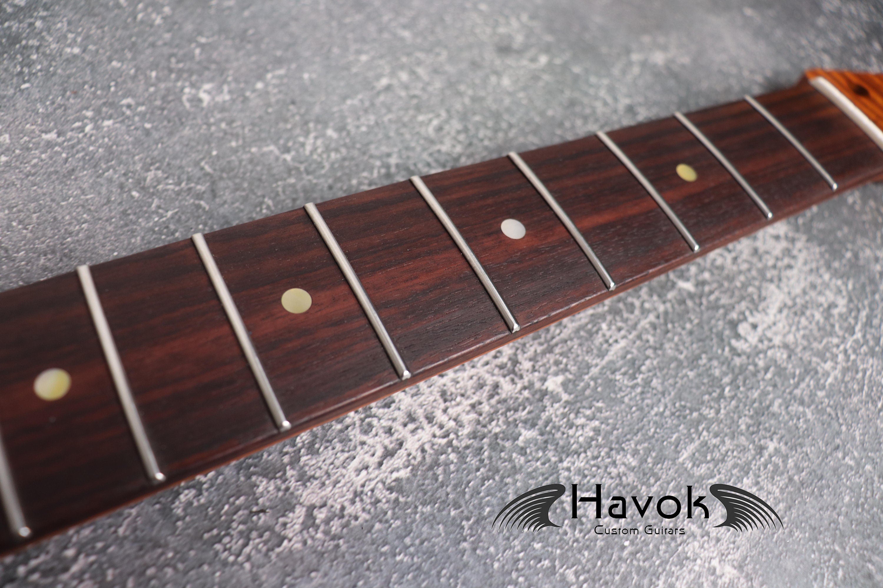 TL Flame Roasted Maple Satin Neck, T Type 22 Nickel Frets, Medium Jumbo Jescar, Guitar Building, T Style Custom Vintage Neck Special Edition