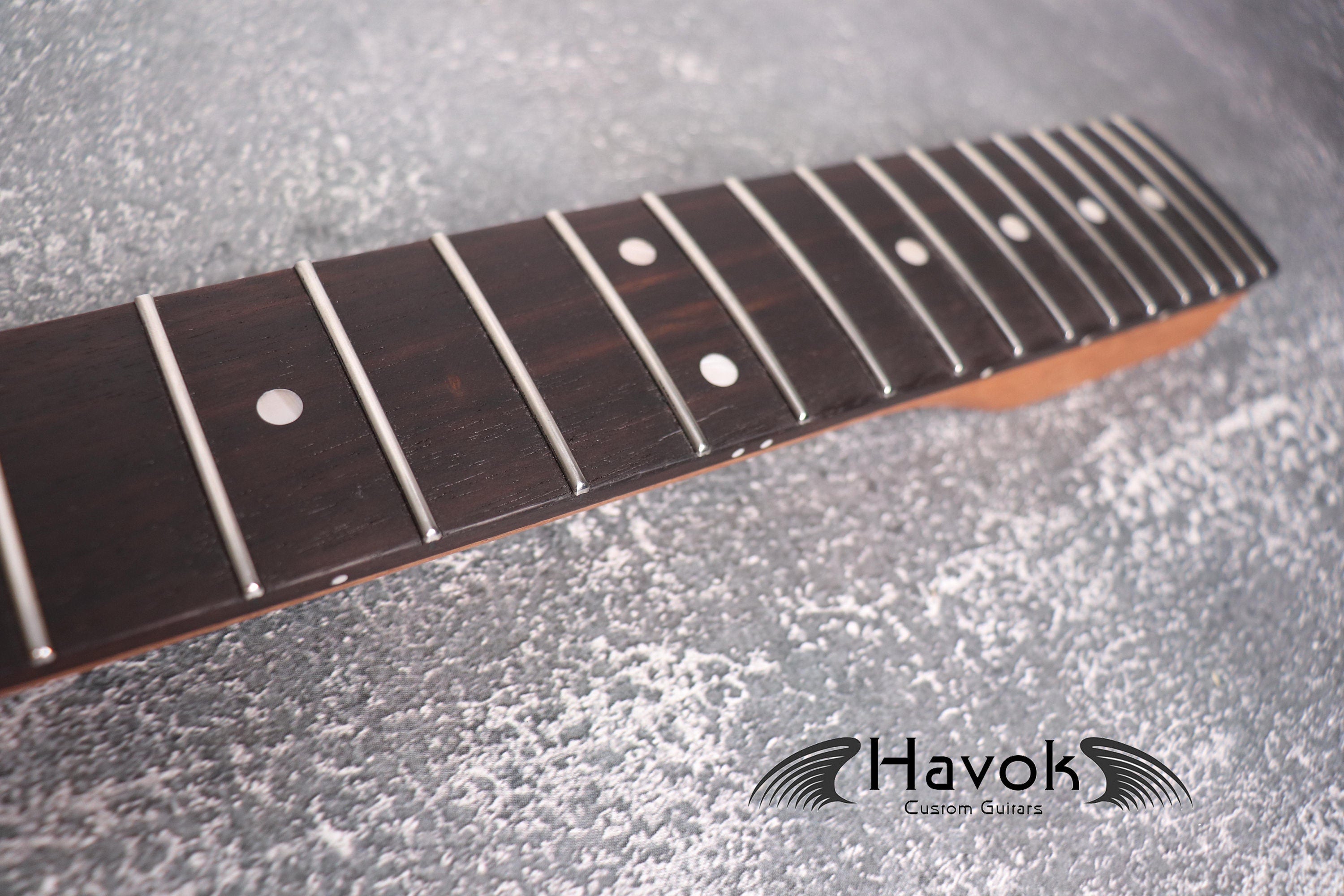 T Style Mahogany Satin Neck Stainless Steel Frets, T Type 22 Medium Jumbo Jescar Frets, Vintage Part Neck Replacement Part, Guitar Build Kit