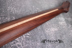 T type Rosewood Neck Stainless Steel Frets, Flame Maple Stripe, TL Neck, Medium Jumbo Jescar Fret, 22 Frets, Vintage Guitar Neck