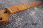 T Type Roasted Maple Neck Stainless Steel Frets, Satin Finish Medium Jumbo 22 Jescar Frets, Guitar Building, Guitar DIY Kit, Vintage Style