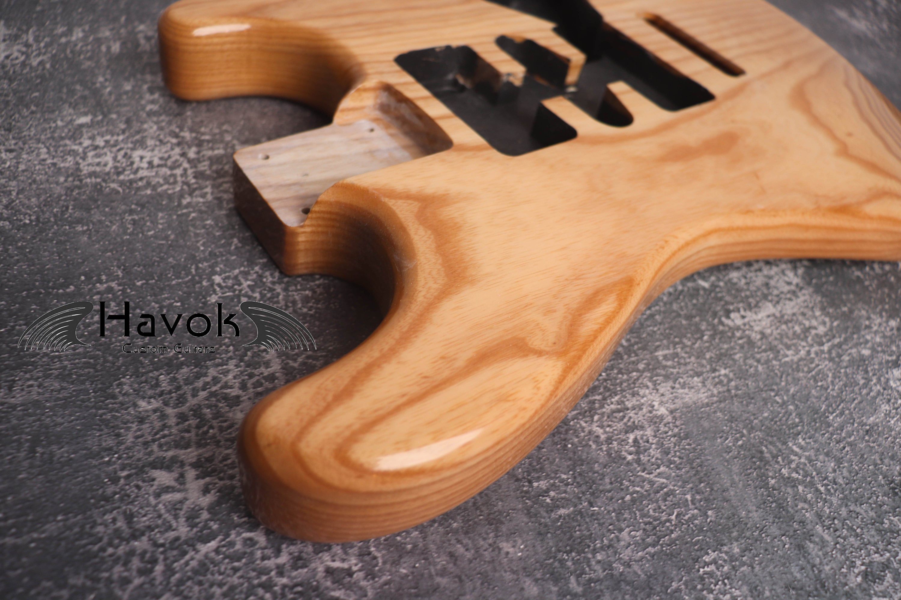 See-Through Northern Ash S-Type Guitar Body, Vintage Part Replacement Gadget, High End Custom ST S-Style Body, Guitar DIY Building Kit