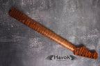S type Spoke Wheel Roasted Flame Maple Neck, Stainless Steel Frets, Satin ST S-Type Neck, 22 Medium Jumbo Jescar, Guitar Replacement Vintage