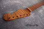 S type Spoke Wheel Roasted Flame Maple Neck, Stainless Steel Frets, Satin ST S-Type Neck, 22 Medium Jumbo Jescar, Guitar Replacement Vintage