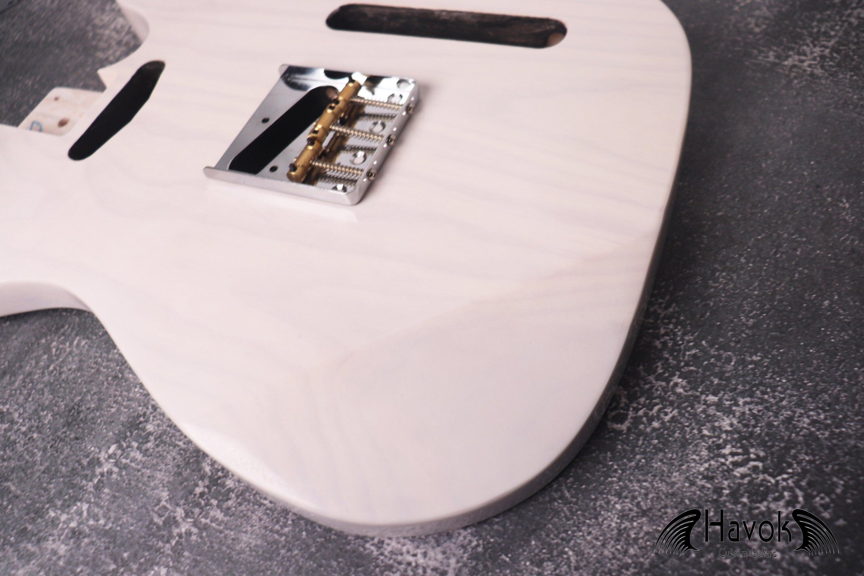 T-Style TL Body With ST Contours 3 Piece Ash White, Vintage TL Part, Guitar Replacement Gadget, Music Instrument Build Your Own