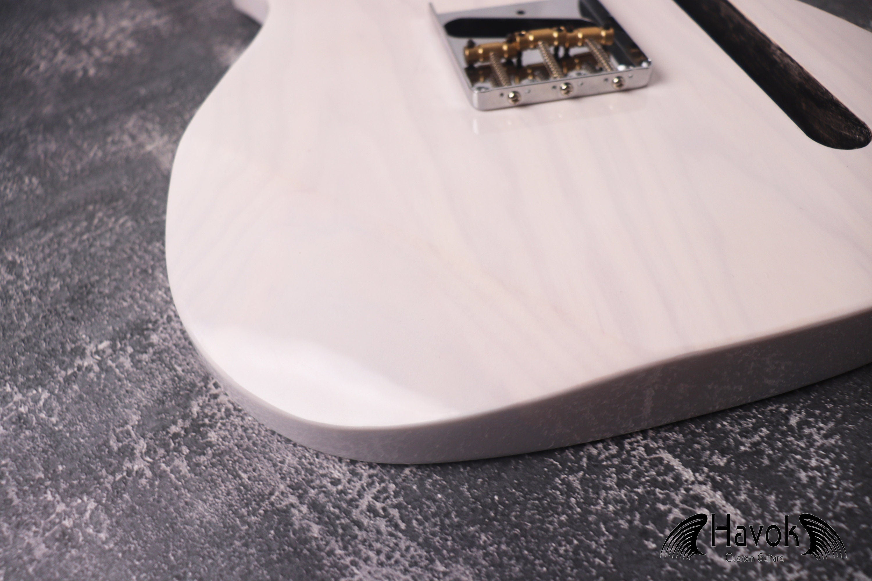 T-Style TL Body With ST Contours 3 Piece Ash White, Vintage TL Part, Guitar Replacement Gadget, Music Instrument Build Your Own