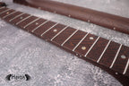Special S Type Wenge Neck, 22 Medium Jumbo Jescar Nickel Frets, Big Headstock S Style, Vintage Neck Replacement Part, Guitar Build Kit DIY