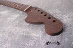 Special S Type Wenge Neck, 22 Medium Jumbo Jescar Nickel Frets, Big Headstock S Style, Vintage Neck Replacement Part, Guitar Build Kit DIY