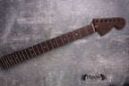 Special S Type Wenge Neck, 22 Medium Jumbo Jescar Nickel Frets, Big Headstock S Style, Vintage Neck Replacement Part, Guitar Build Kit DIY