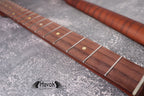 T Type Dark Flame Roasted Maple Neck Stainless Steel Frets, TL Satin Neck, Medium Jumbo Jescar Frets, 22 Frets, Electric Guitar Neck