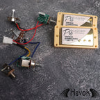 Pro Bucker Metal Cover Alnico 2 Paf Humbucker Pickups, LP Single Cut Guitars, High End Guitar Accessory and Replacement, Nickel Silver