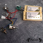 Pro Bucker Metal Cover Alnico 2 Paf Humbucker Pickups, LP Single Cut Guitars, High End Guitar Accessory and Replacement, Nickel Silver