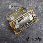 Pro Bucker Metal Cover Alnico 2 Paf Humbucker Pickups, LP Single Cut Guitars, High End Guitar Accessory and Replacement, Nickel Silver