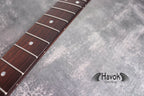 S Type Spoke Wheel Rosewood Neck, Stainless Steel Frets, Satin ST, 22 Medium Jumbo Jescar Frets, Electric Guitar Replacement Part Gadget