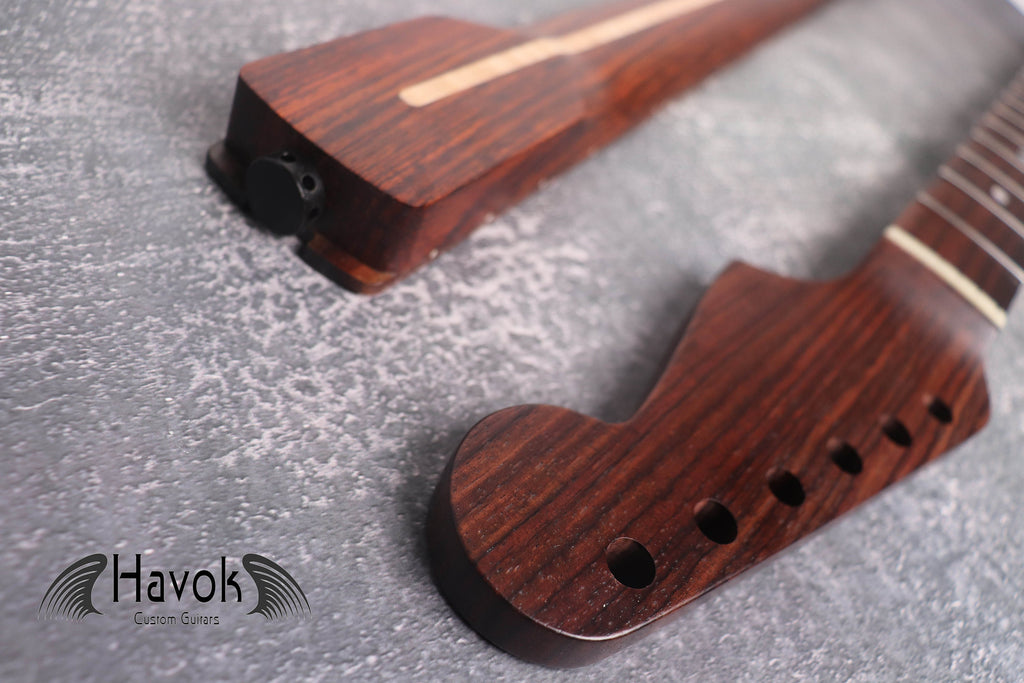 S Type Spoke Wheel Rosewood Neck, Stainless Steel Frets, Satin ST, 22 Medium Jumbo Jescar Frets, Electric Guitar Replacement Part Gadget