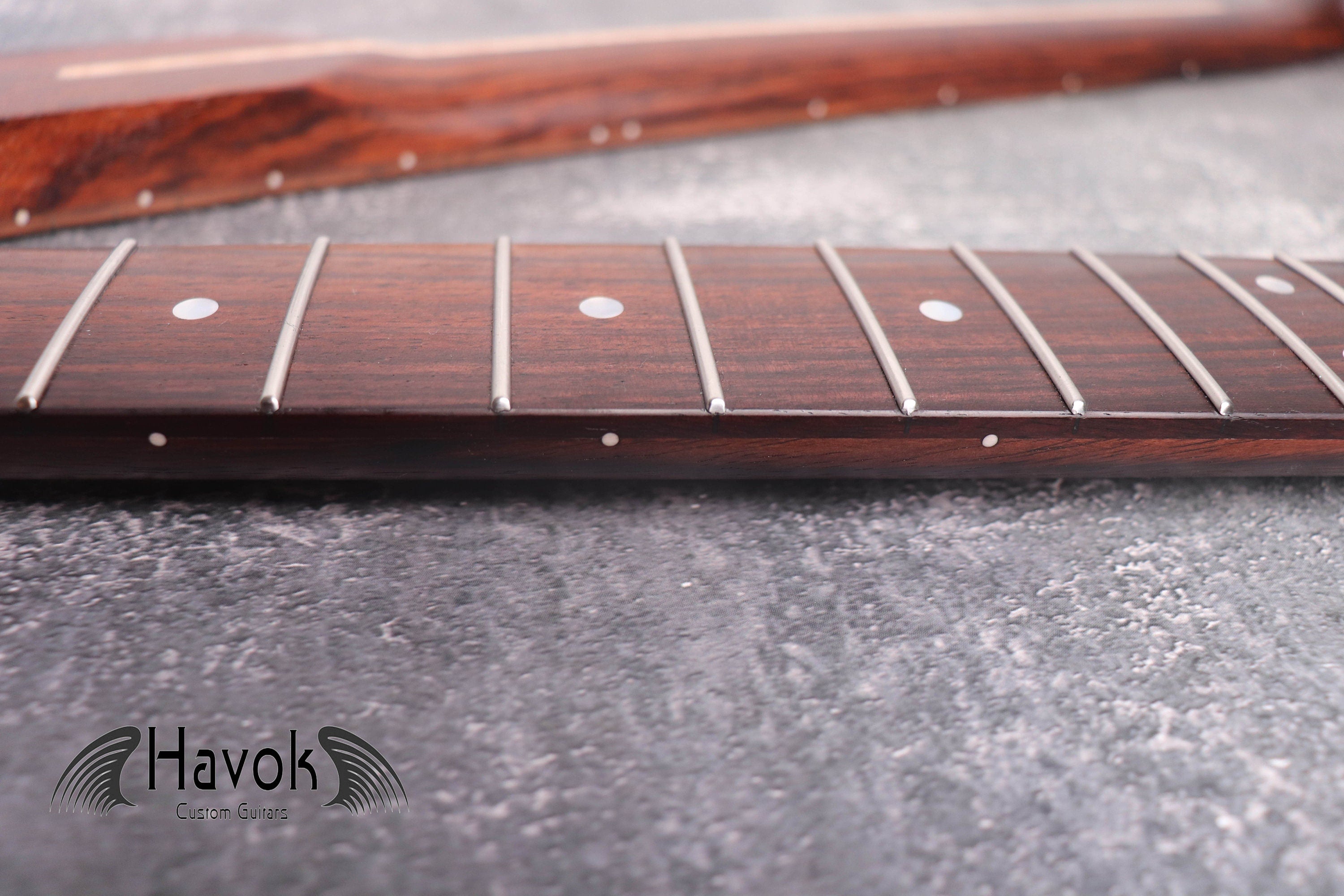 S Type Spoke Wheel Rosewood Neck, Stainless Steel Frets, Satin ST, 22 Medium Jumbo Jescar Frets, Electric Guitar Replacement Part Gadget
