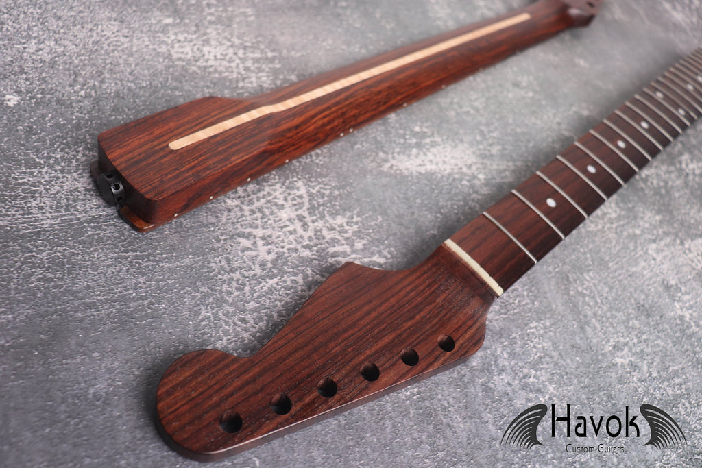 S Type Spoke Wheel Rosewood Neck, Stainless Steel Frets, Satin ST, 22 Medium Jumbo Jescar Frets, Electric Guitar Replacement Part Gadget