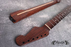 S Type Spoke Wheel Rosewood Neck, Stainless Steel Frets, Satin ST, 22 Medium Jumbo Jescar Frets, Electric Guitar Replacement Part Gadget