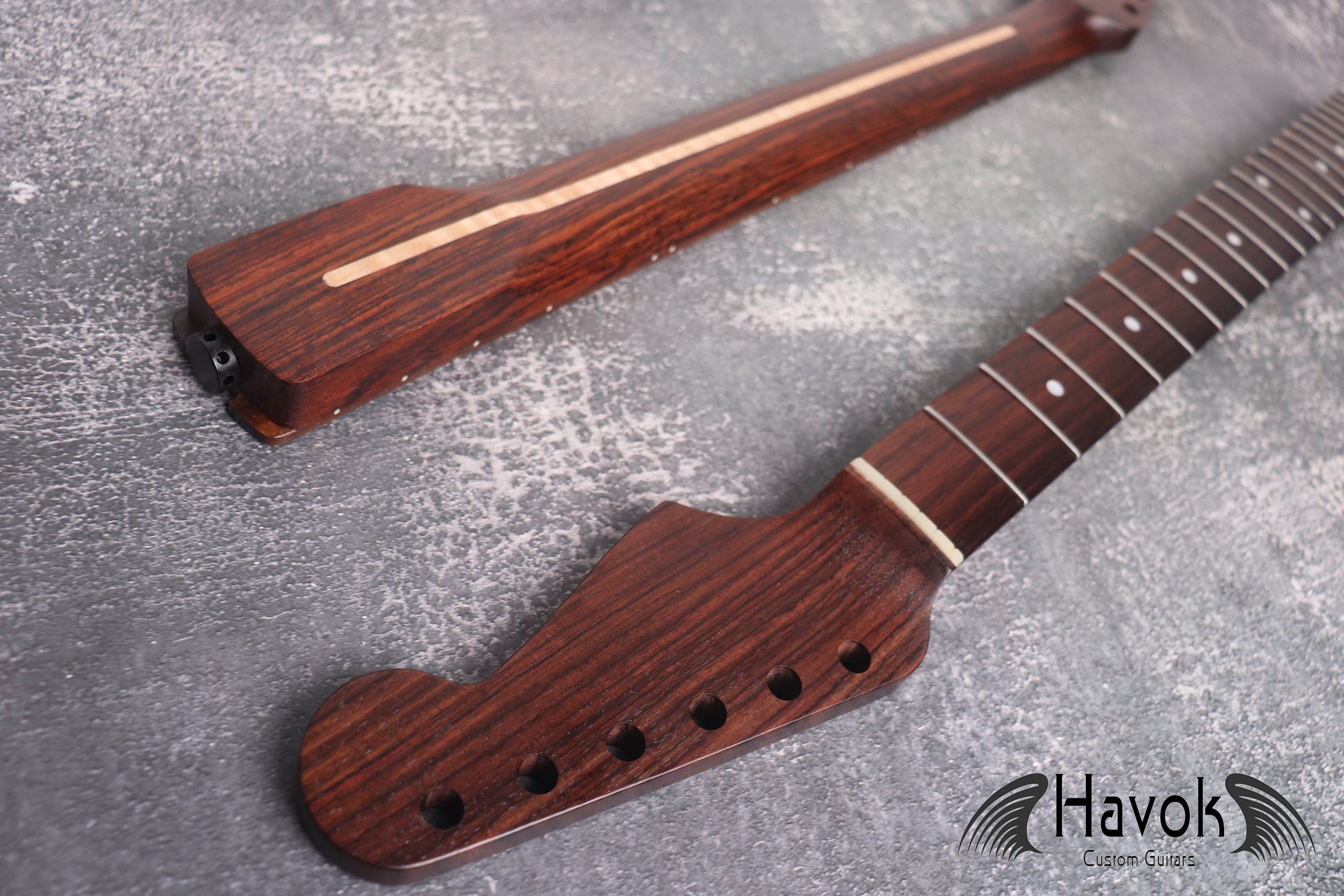 S Type Spoke Wheel Rosewood Neck, Stainless Steel Frets, Satin ST, 22 Medium Jumbo Jescar Frets, Electric Guitar Replacement Part Gadget