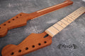 S type Guitar Mahogany Neck, 22 Nickel Frets, Flame Maple Fretboard, Satin Finish ST, S-Style Guitar Building DIY, Medium Jumbo Jescar