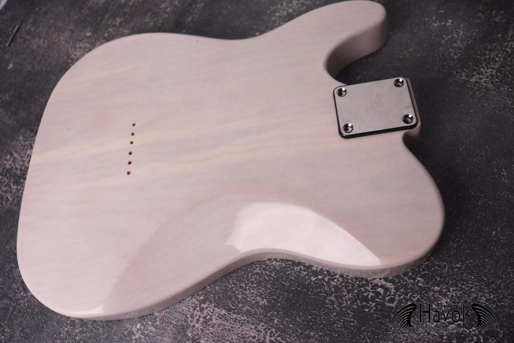 T-Style TL Body With ST Contours 3 Piece Ash White, Vintage TL Part, Guitar Replacement Gadget, Music Instrument Build Your Own