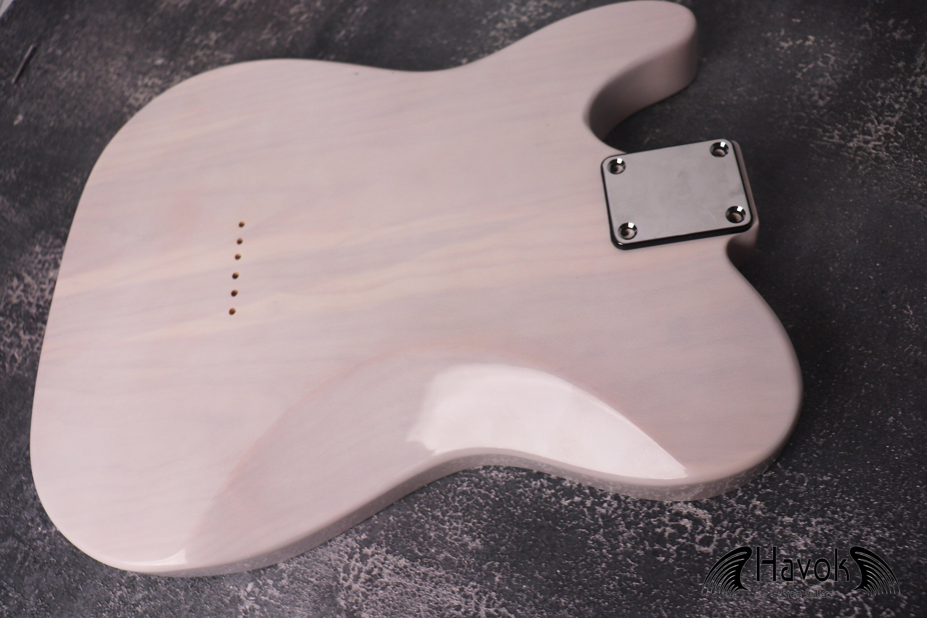 T-Style TL Body With ST Contours 3 Piece Ash White, Vintage TL Part, Guitar Replacement Gadget, Music Instrument Build Your Own