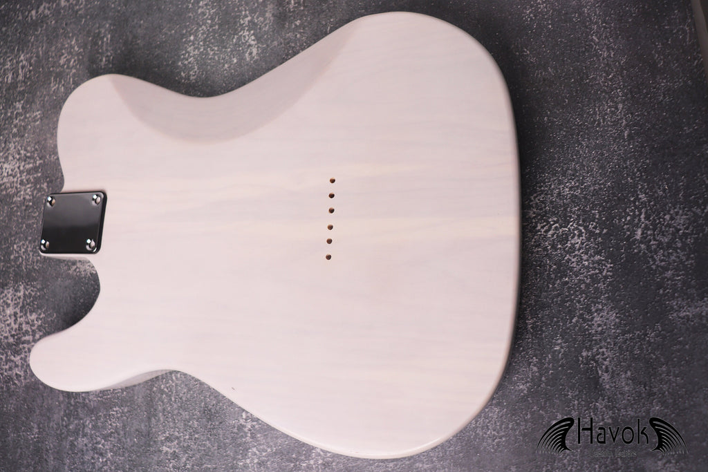 T-Style TL Body With ST Contours 3 Piece Ash White, Vintage TL Part, Guitar Replacement Gadget, Music Instrument Build Your Own