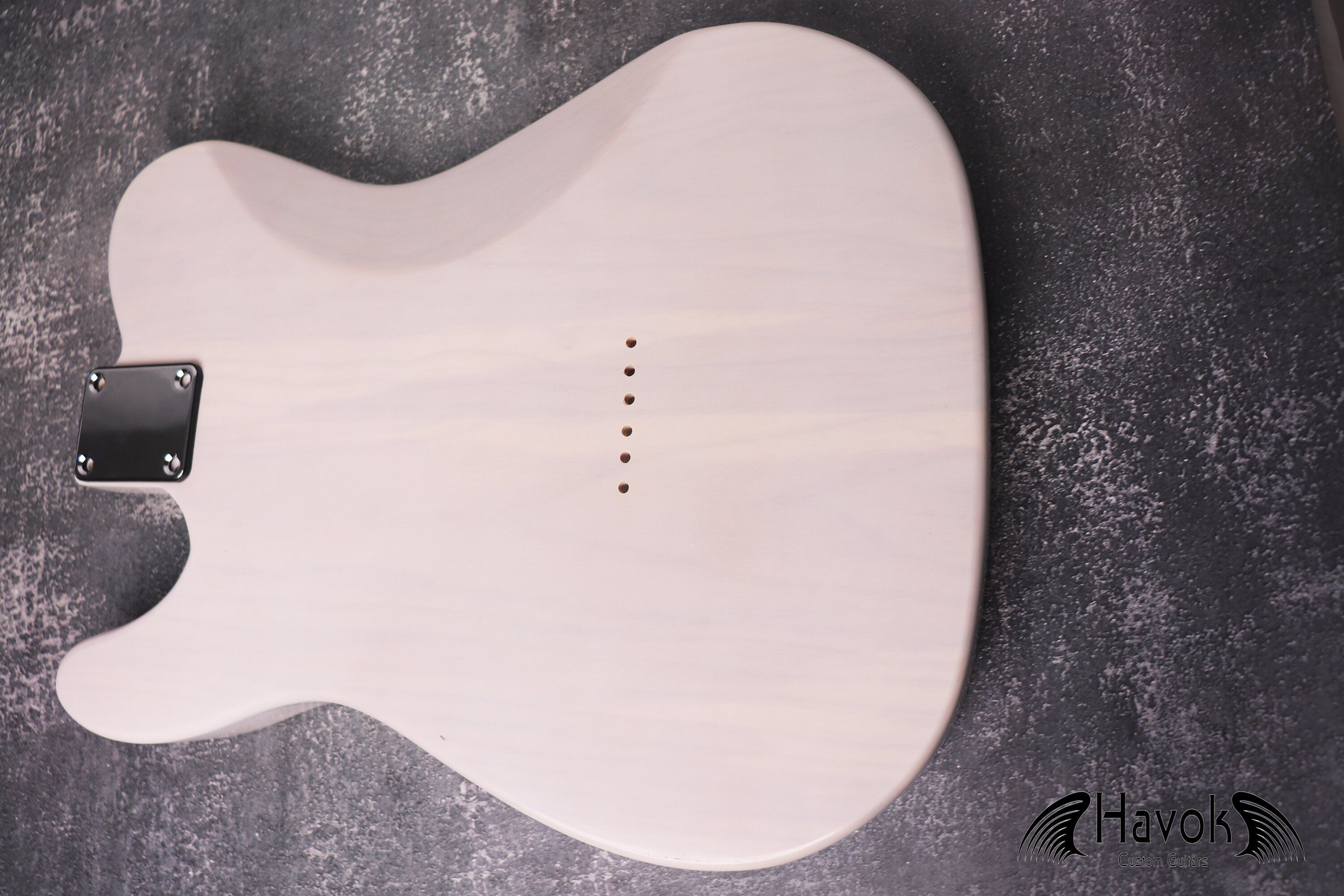 T-Style TL Body With ST Contours 3 Piece Ash White, Vintage TL Part, Guitar Replacement Gadget, Music Instrument Build Your Own
